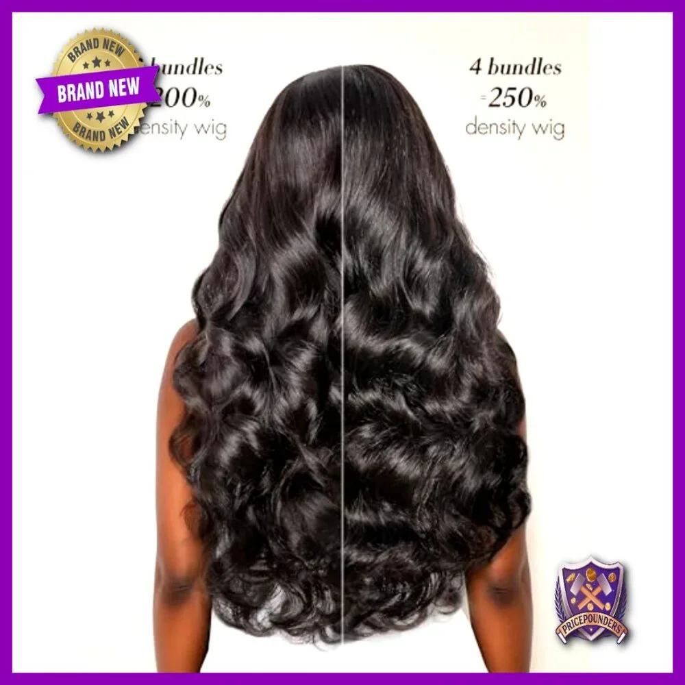 Virgin Brazilian Hair Extensions 18 20 22 Inch Body Wave 3 Pack - Picture 4 of 6